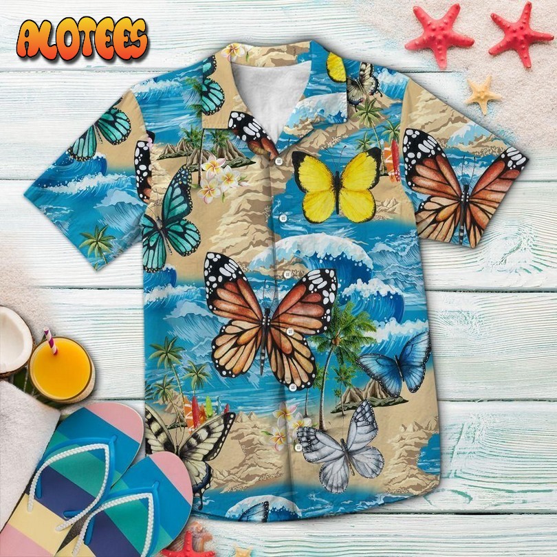 Summer Vacation Blue Awesome Hawaiian Shirt