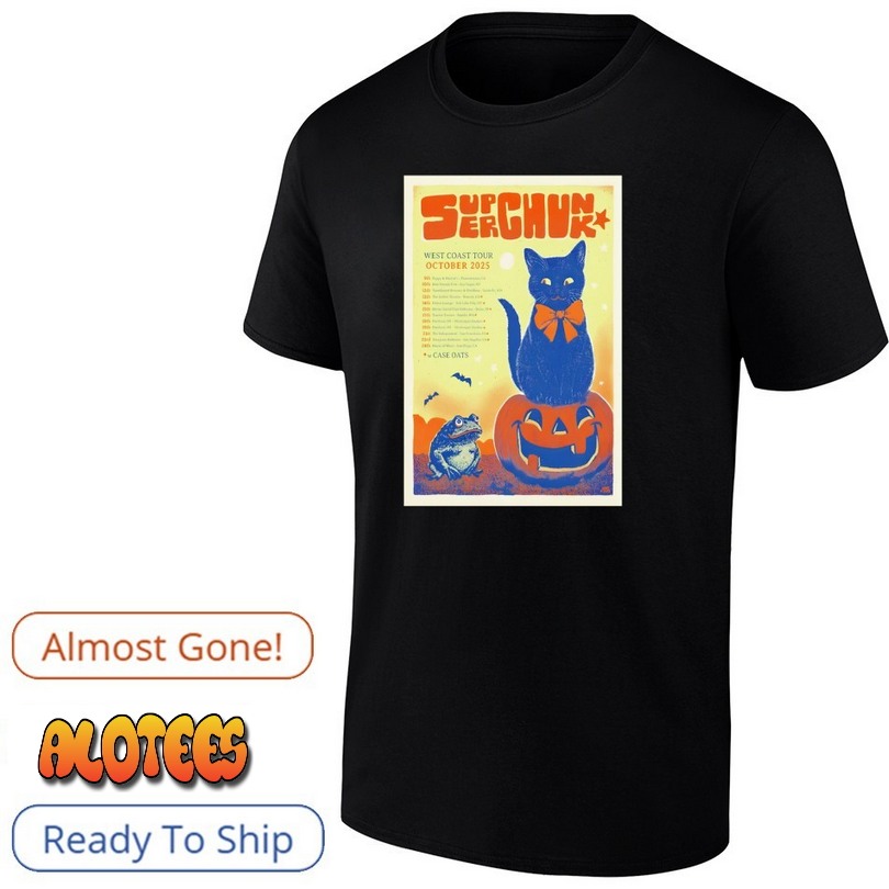Superchunk West Coast Tour October 2025 Halloween Poster Shirt