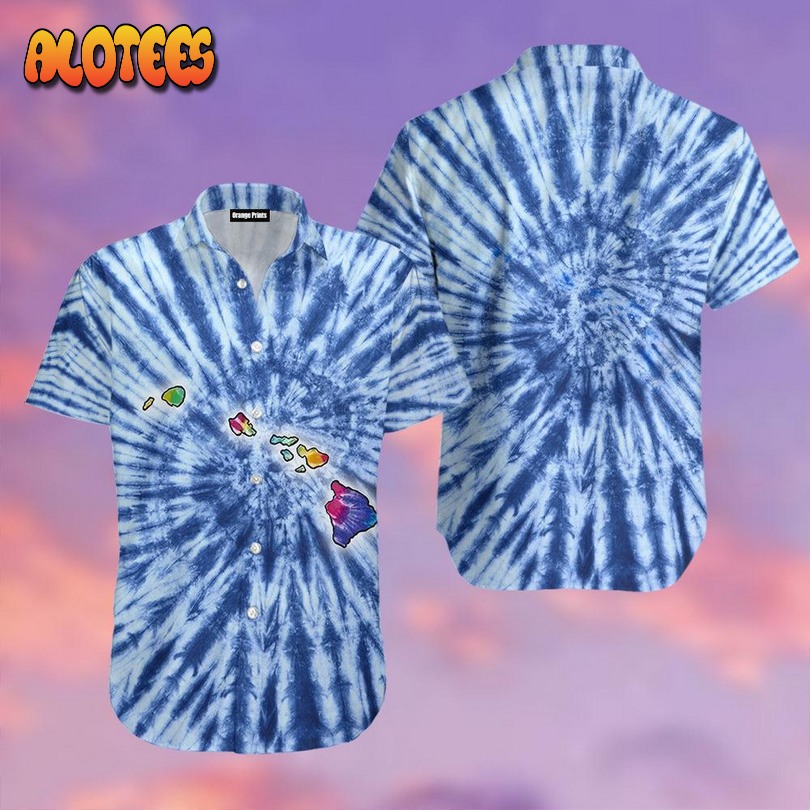 Tie Dye Hawaiian Shirt