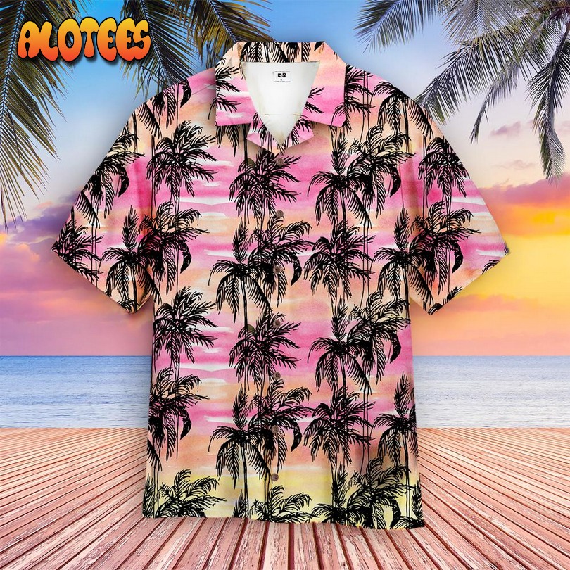 Tropical Vintage Palm Tree Aloha Hawaiian Shirt