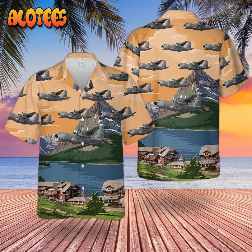 US Air Force Montana Air National Guard Lockheed Hawaiian Shirt