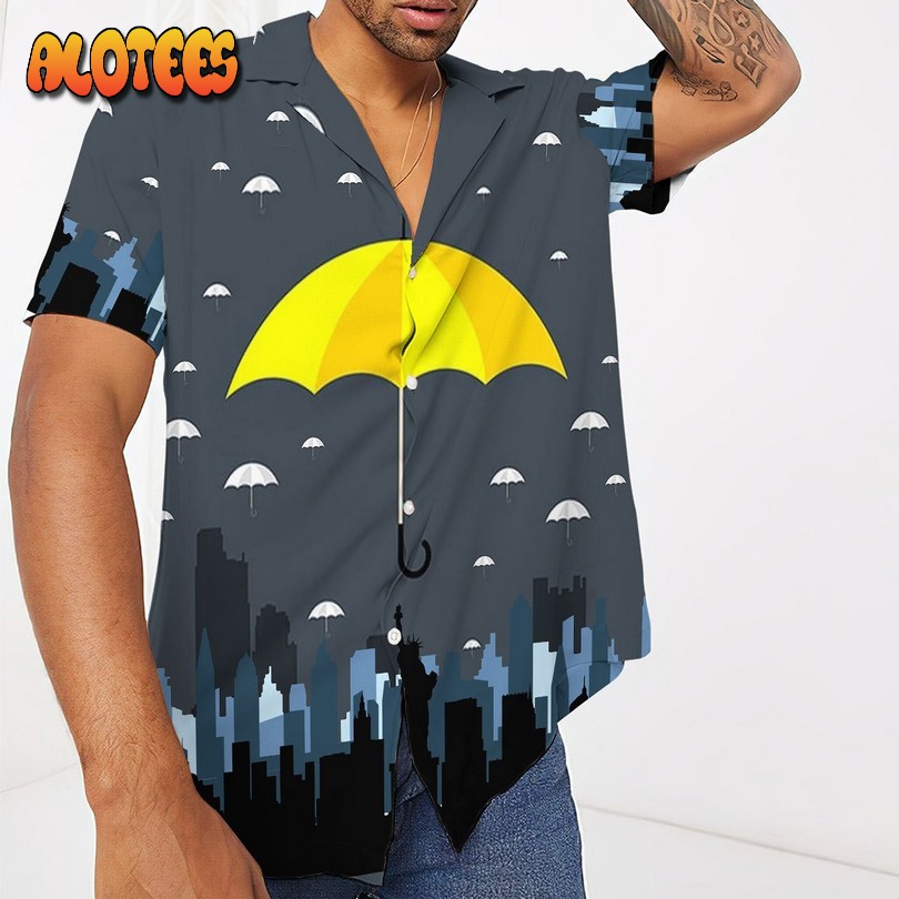 Yellow Umbrella Hawaiian Shirt