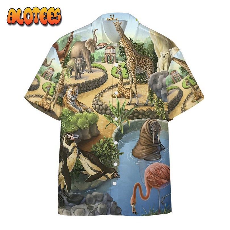 Zoo Animal Hawaiian Shirt